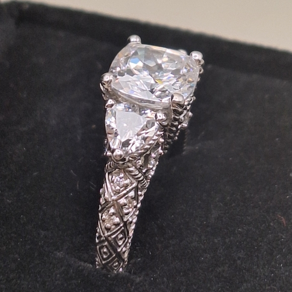 Judith Ripka 19.32ctw Bella Luce Sterling Silver Cz Cocktail Ring – Size 6 - Picture 11 of 14